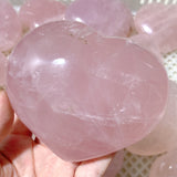 33 Pieces Large Rose Quartz Heart (Sea Freight Only)