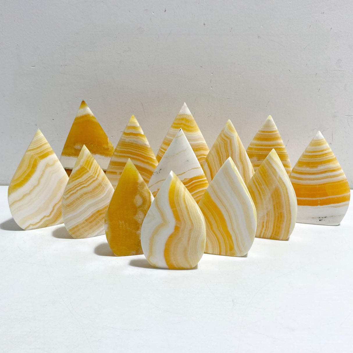 Stripe Yellow Calcite Arrow Head Shape Wholesale