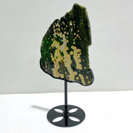 Unique 8th Vein Ocean Jasper Slab With Stand #7