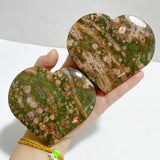 12 Pieces Large Rainforest Jasper Heart #2