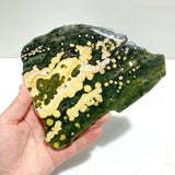 Unique 8th Vein Ocean Jasper Slab With Stand #7