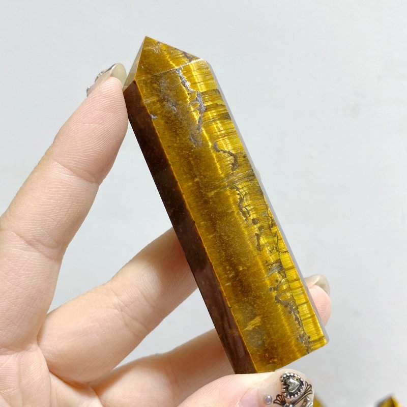 69 Pieces Tiger Eye Tower Points -Wholesale Crystals