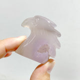 27 Pieces Geode Druzy Agate Eagle Carving