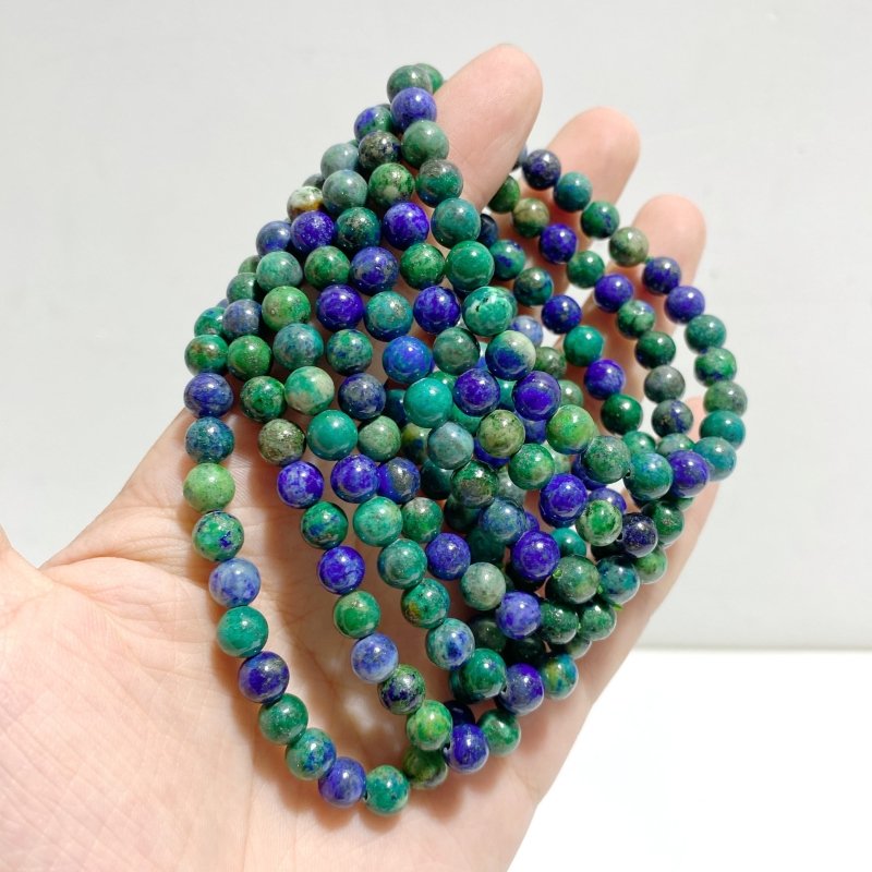 6mm Beautiful Lapis Lazuli Mixed Malachite Bracelets Wholesale -Wholesale Crystals