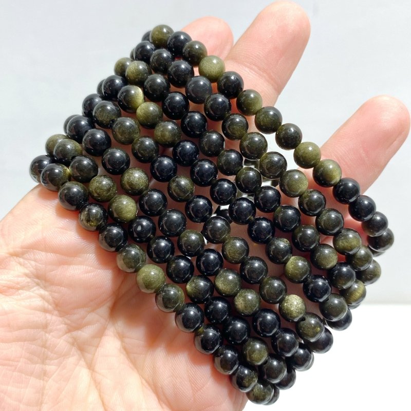 6mm Bracelets Wholesale Amethyst Smoky Quartz Green Jade - Wholesale Crystals