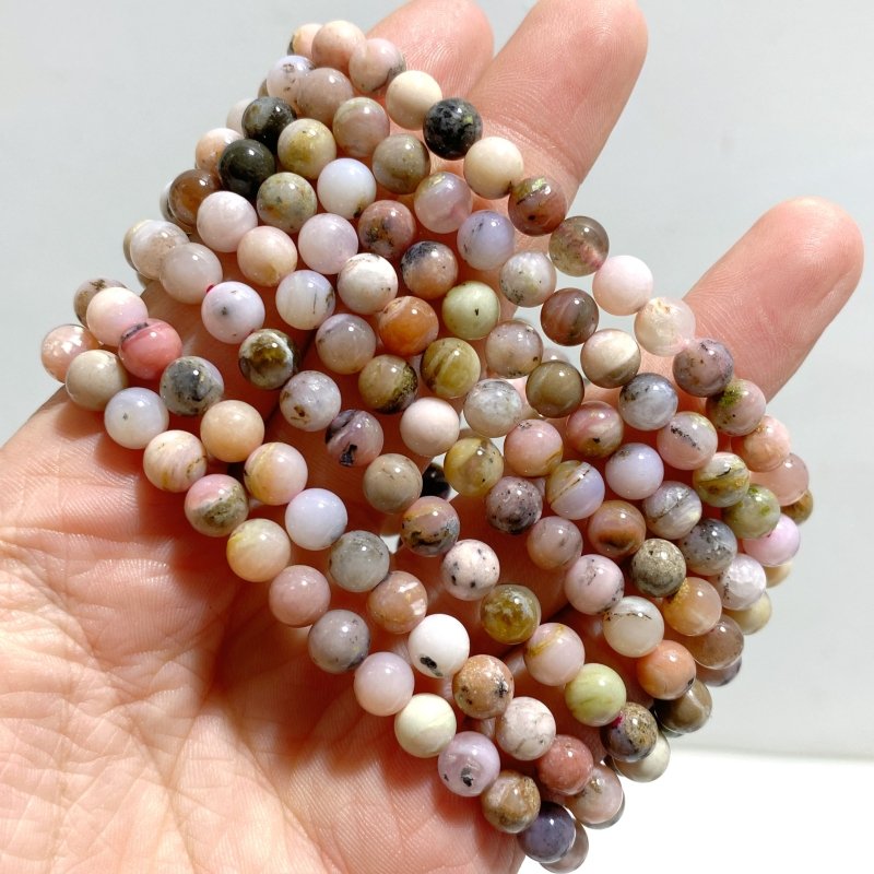 6mm Bracelets Wholesale Amethyst Smoky Quartz Green Jade - Wholesale Crystals