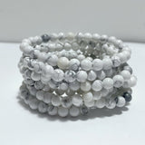 6mm Carnelian Howlite Silver Sheen Obsidian Dragon Blood Stone White Agate Bracelet Wholesale - Wholesale Crystals