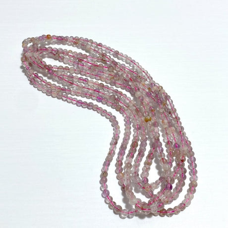 6mm White Garden Quartz 3 - Loop Bracelets Wholesale Closeout - Wholesale Crystals