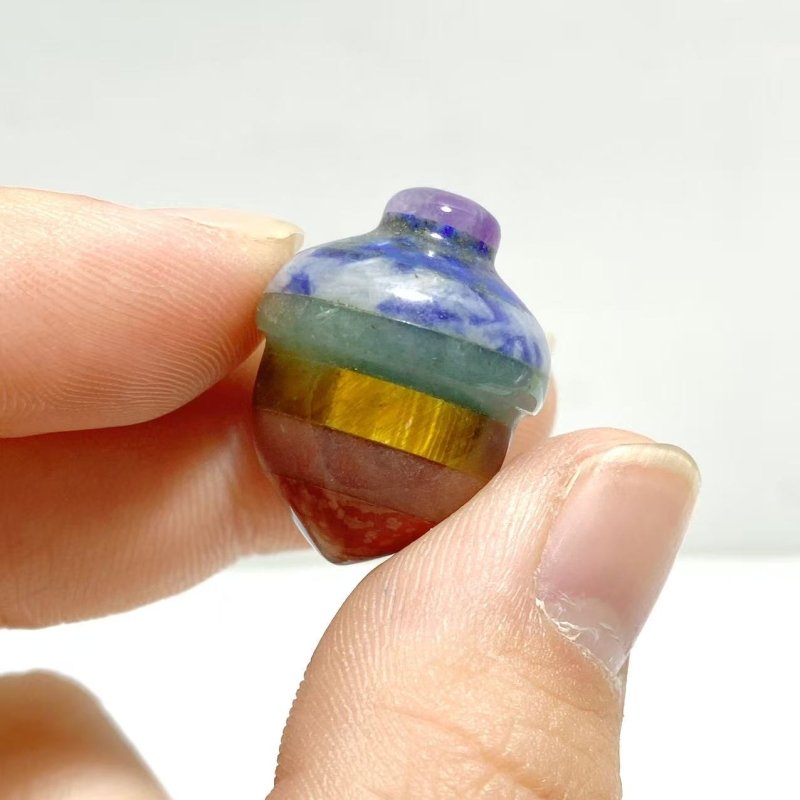 7 Chakra Acorn Carving Wholesale - Wholesale Crystals