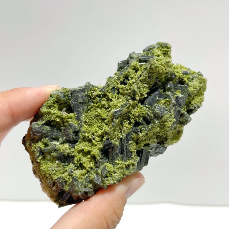 7 Pieces 2.13kg Beautiful Green Tourmaline Specimen For Collection - Wholesale Crystals
