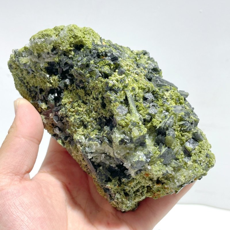 7 Pieces 2.13kg Beautiful Green Tourmaline Specimen For Collection - Wholesale Crystals