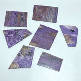 7 Pieces Beautiful High Quality Charoite Slab - Wholesale Crystals