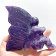 7 Pieces Deep Purple Lepidolite Butterfly Fairy Carving - Wholesale Crystals