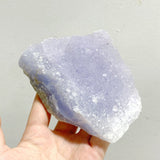 7 Pieces Geode Blue Chalcedony Druzy - Wholesale Crystals