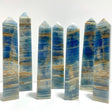 7 Pieces High Quality Blue Onyx Four - sided Tower Point - Wholesale Crystals
