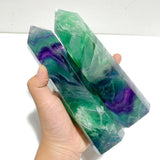 7 Pieces Large Feather Fluorite Tower Points - Wholesale Crystals