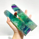 7 Pieces Large Feather Fluorite Tower Points - Wholesale Crystals