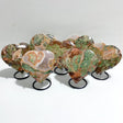 7 Pieces Large Money Agate Heart With Stand -Wholesale Crystals