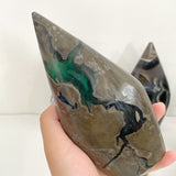 7 Pieces Large Volcano Agate Arrow Head Shape (UV - Reactive) - Wholesale Crystals