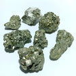 7 Pieces Raw Pyrite Mineral Specimen - Wholesale Crystals