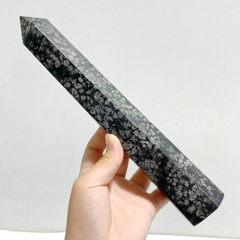 7 Pieces Tall Snowflake Stone Point -Wholesale Crystals