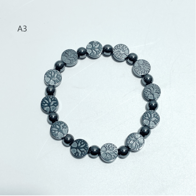 7 Styles Hematite Bracelets Star/Moon/Heart/Hamsa Hand Wholesale - Wholesale Crystals