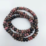 7 Types Rondelle Beads Bracelet Wholesale Moss Agate Red Jasper -Wholesale Crystals