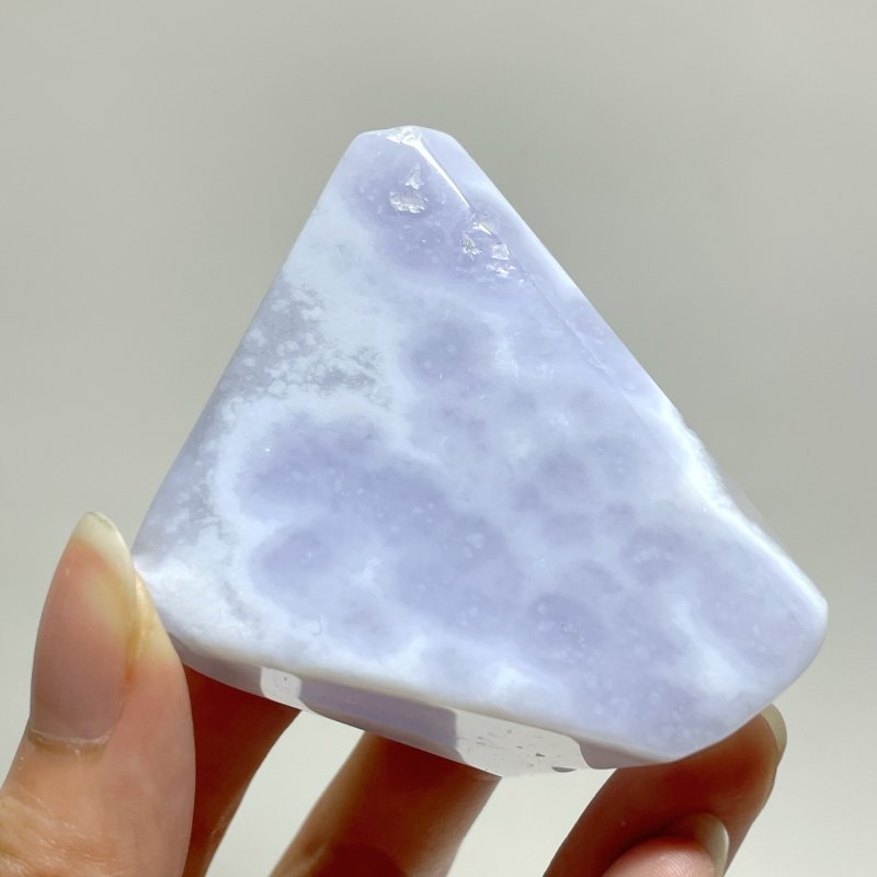 70 Pieces Polished Blue Chalcedony Free Form - Wholesale Crystals