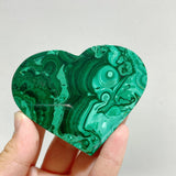 19 Pieces Malachite Heart