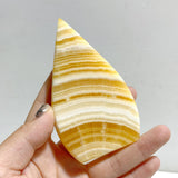 Stripe Yellow Calcite Arrow Head Shape Wholesale