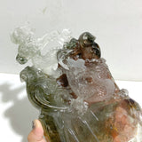 Unique Chinese Dragon Garden Quartz Carving Home Decor