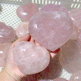 33 Pieces Large Rose Quartz Heart (Sea Freight Only)
