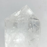 Large Clear Quartz Raw Bottom Point With Stand