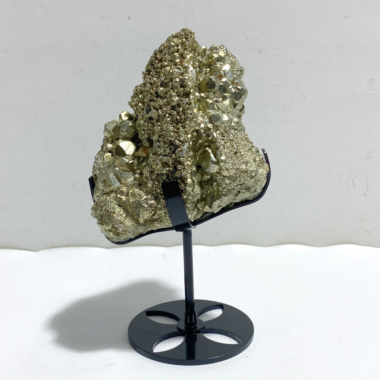 Natural Pyrite Mineral Specimen With Stand #A2