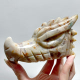 8 Pieces Agate Dragon Head Carving - Wholesale Crystals