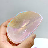 8 Pieces Aura Rose Quartz Bowl Carving - Wholesale Crystals