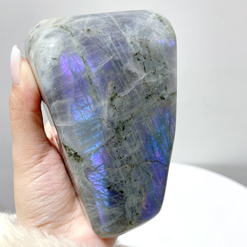 8 Pieces Beautiful Large Purple Labradorite Free Form - Wholesale Crystals