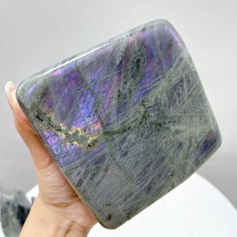 8 Pieces Beautiful Large Purple Labradorite Free Form - Wholesale Crystals