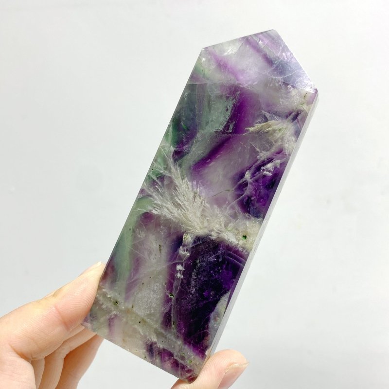 8 Pieces Feather Fluorite Four-sided Points -Wholesale Crystals