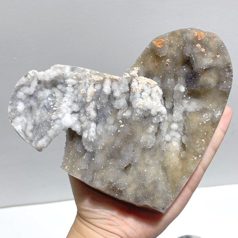 8 Pieces Flash Large Sphalerite Heart Carving - Wholesale Crystals