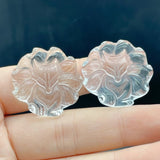 8 Pieces High Quality Clear Quartz Nine - tailed Foxes Carving - Wholesale Crystals