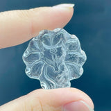 8 Pieces High Quality Clear Quartz Nine - tailed Foxes Carving - Wholesale Crystals