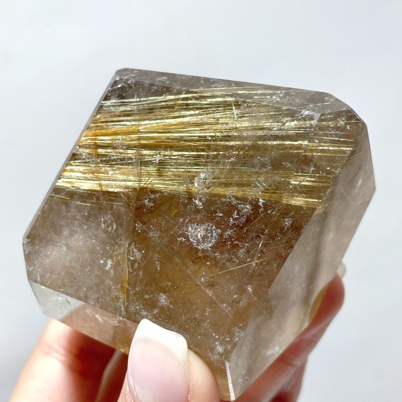 8 Pieces High Quality Gold Rutile Quartz Crystal Free Form - Wholesale Crystals