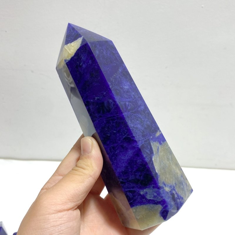 8 Pieces High Quality Sodalite Tower Points - Wholesale Crystals