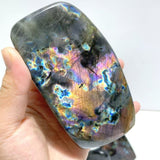 8 Pieces Large Beautiful Polished Purple Blue Labradorite Free Form - Wholesale Crystals
