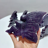 8 Pieces Lepidolite Butterfly Fairy Carving - Wholesale Crystals