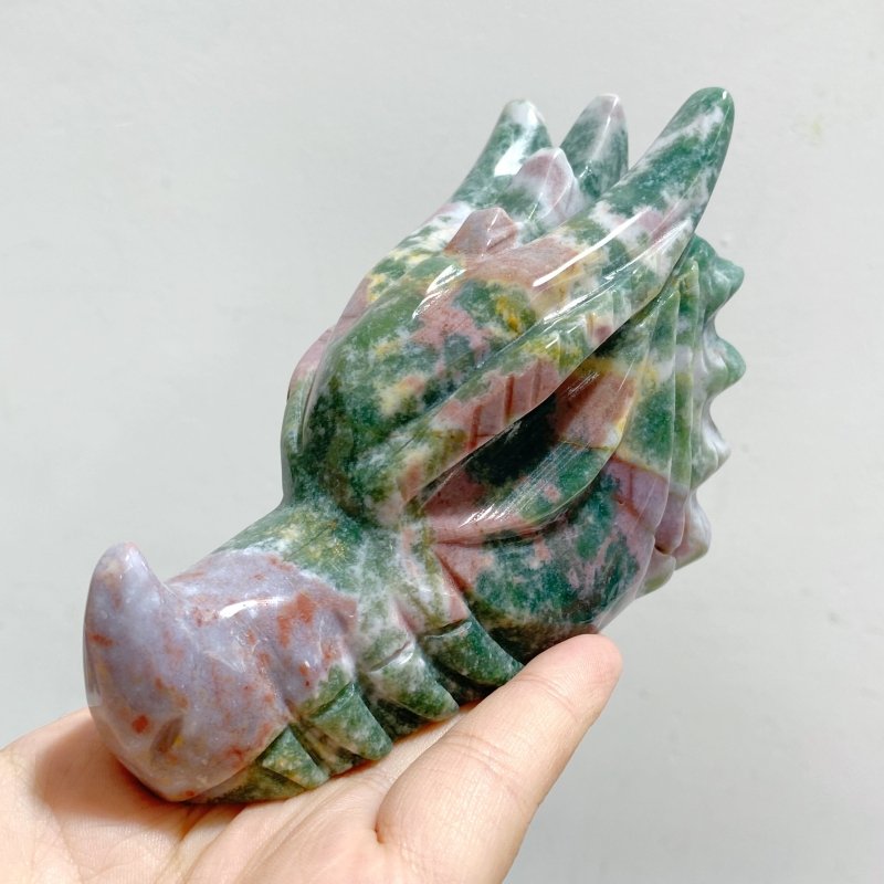 8 Pieces Ocean Jasper Dragon Head Closeout -Wholesale Crystals