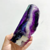 8 Pieces Rainbow Fluorite Raw Side Tower - Wholesale Crystals