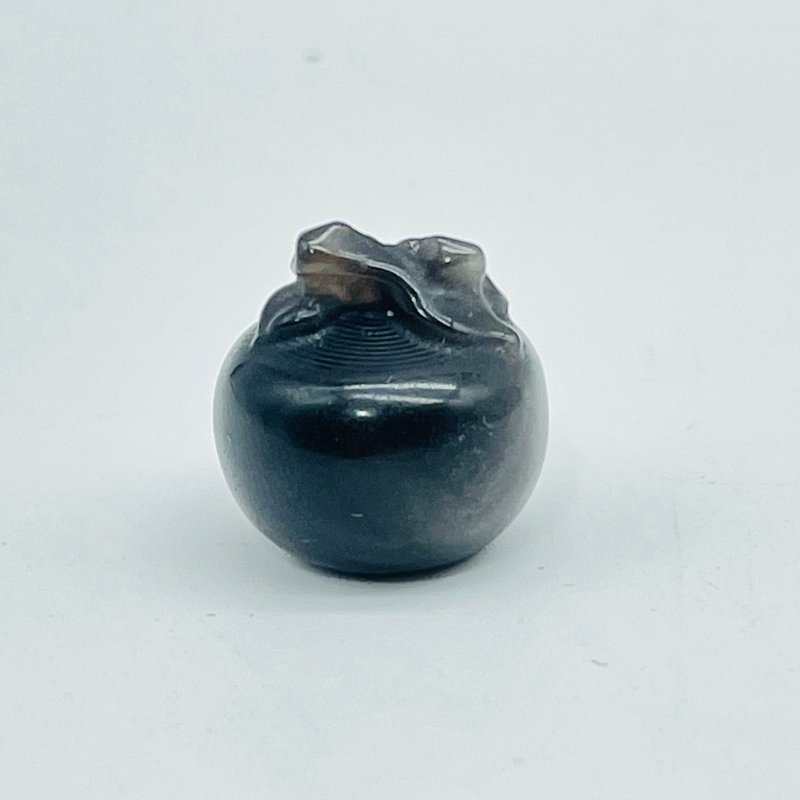 8 Types Mini Black Obsidian Christmas Carving Wholesale Apple Santa Claus Penguin - Wholesale Crystals