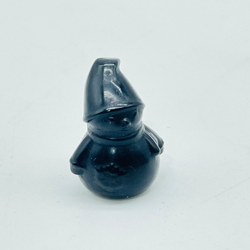 8 Types Mini Black Obsidian Christmas Carving Wholesale Apple Santa Claus Penguin - Wholesale Crystals